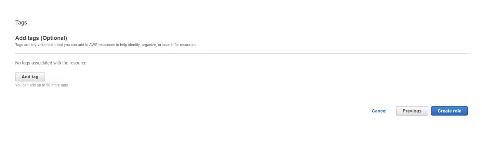 Step 9: Click on create role.