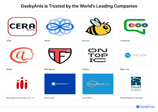 GeekyAnts is trusted by the world's leading companies