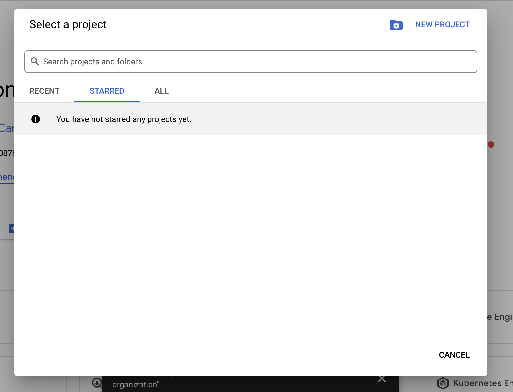 Setting up the google cloud console project