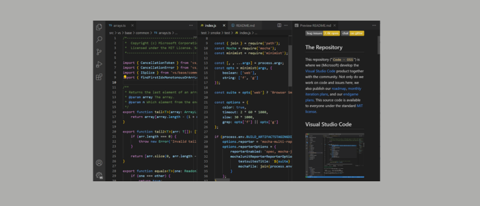 vs code interface