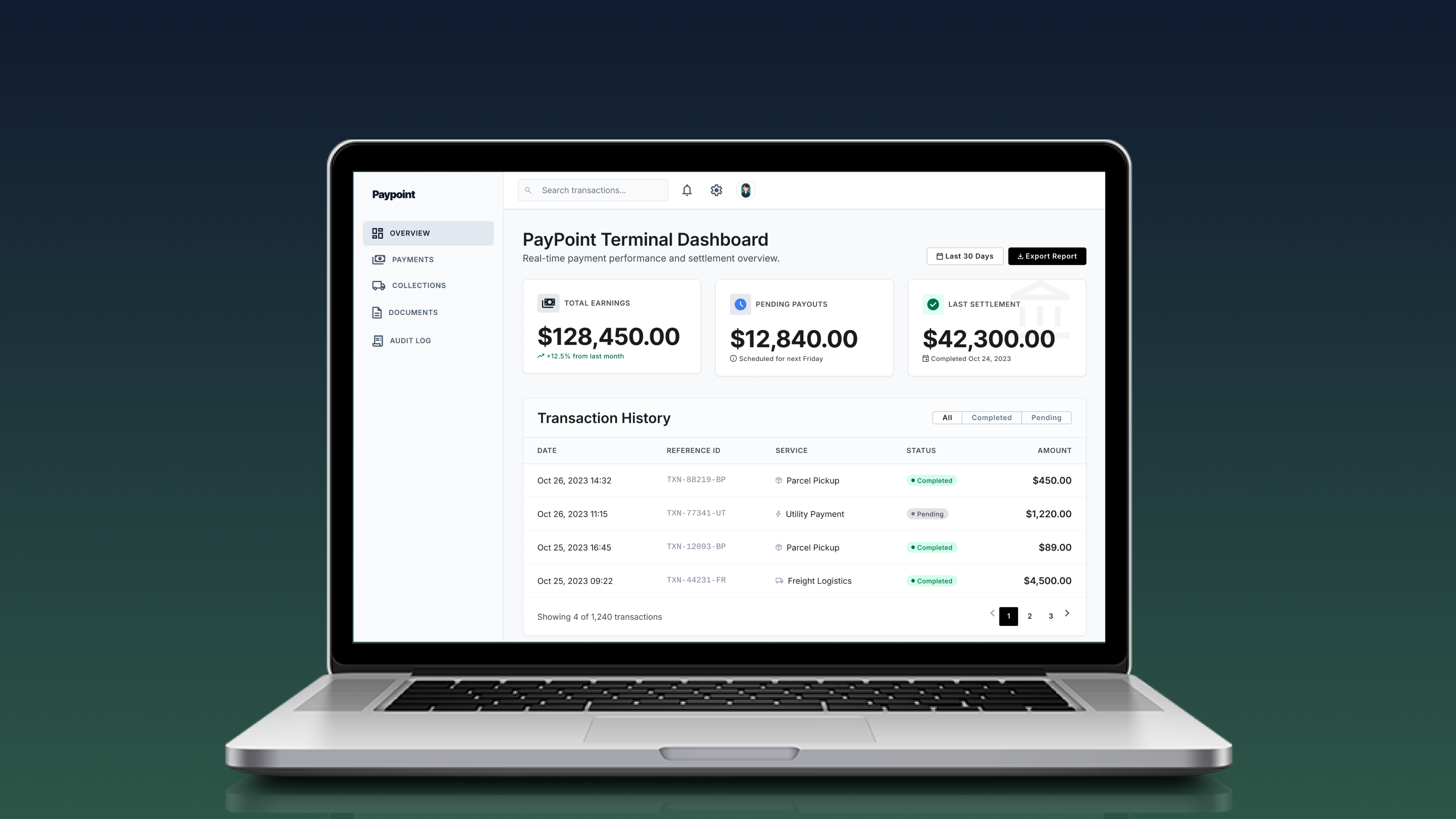 Logistics App For PayPoint