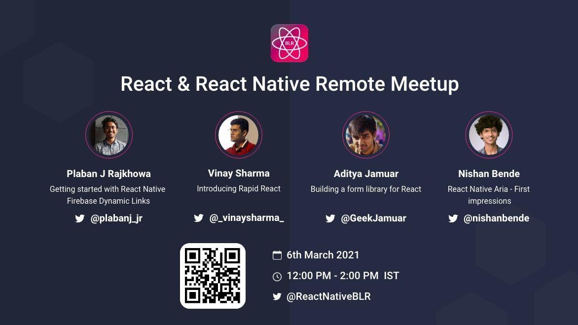 React & React Native Remote Meetup