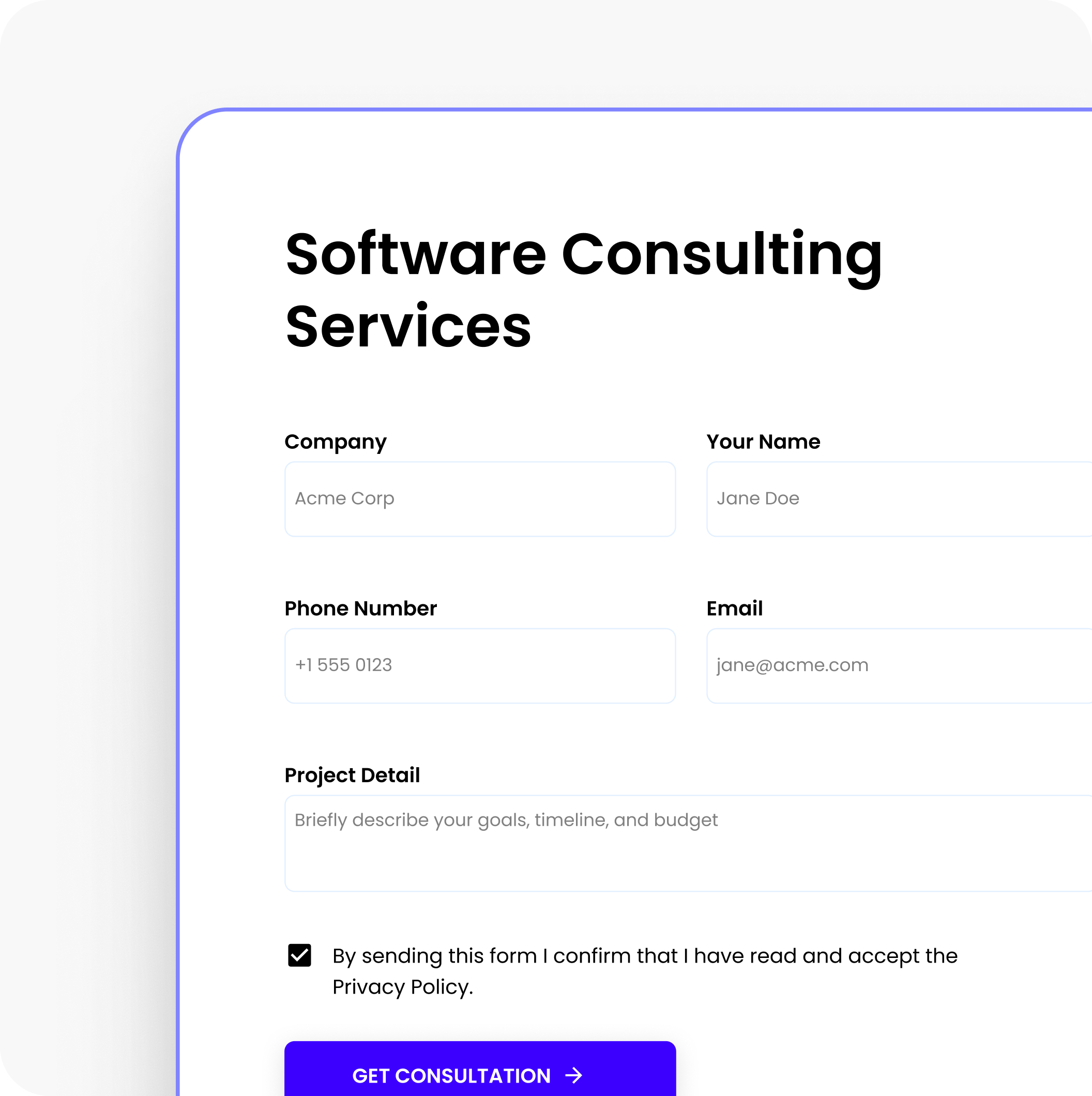 <span style="font-weight: normal;">Software Consulting Services</span>