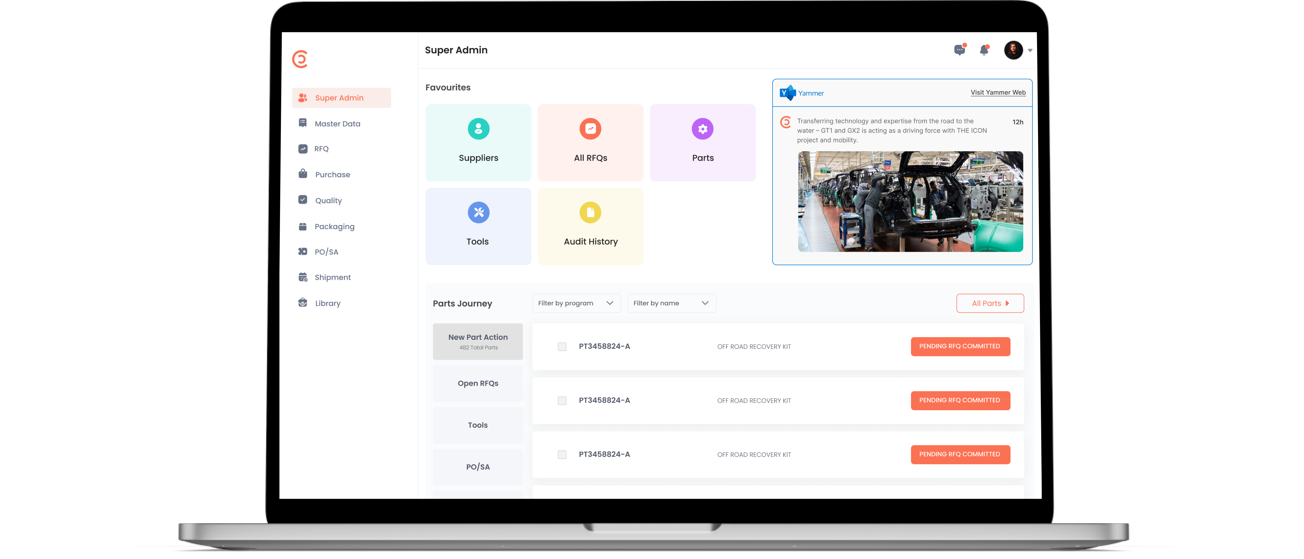 SupplyFlex: Supply Chain Management App that Streamlines Process from Procurement to Delivery