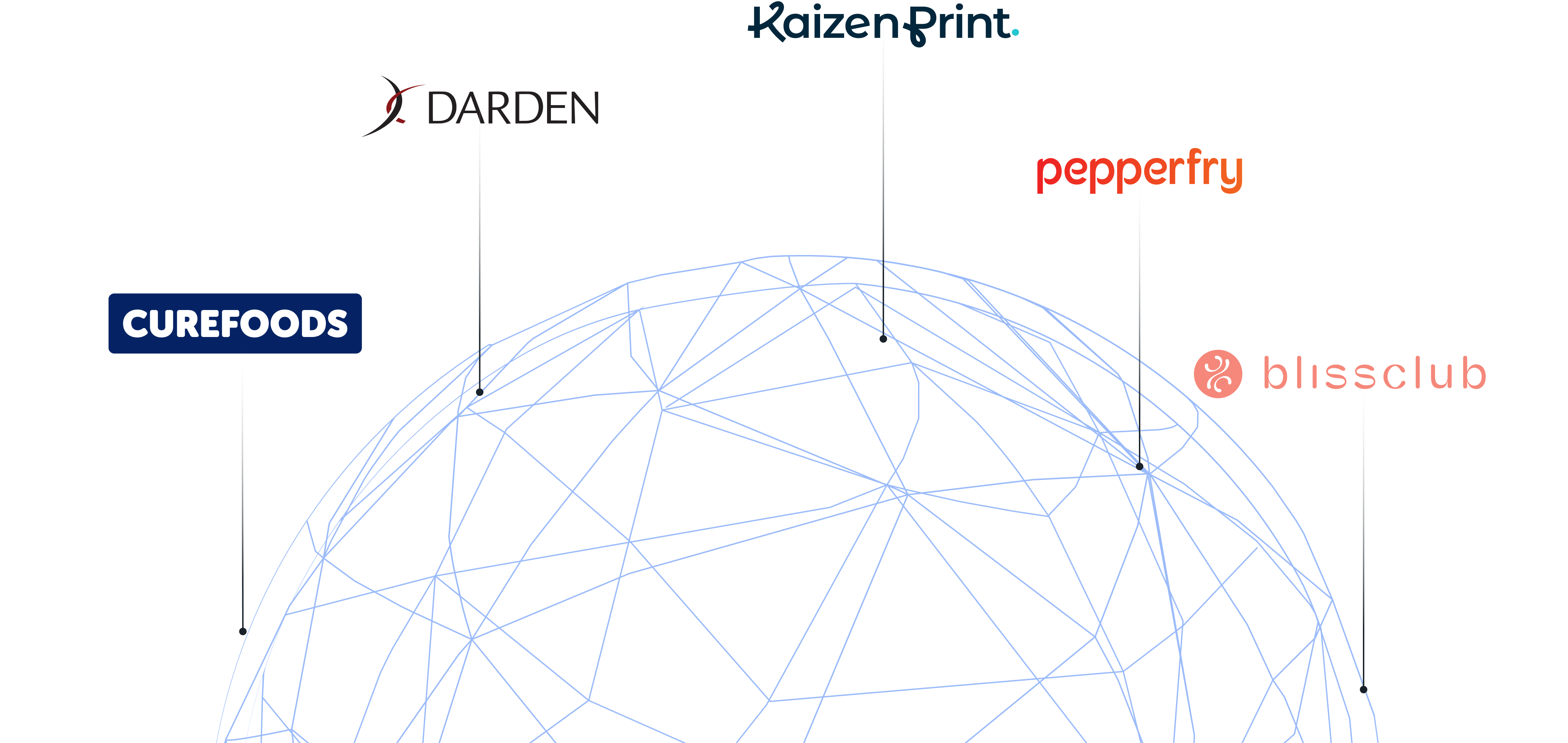 Globe showing ecommerce clients that GeekyAnts has
