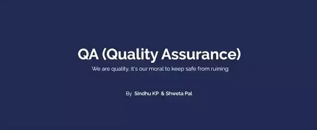 Quality Assurance